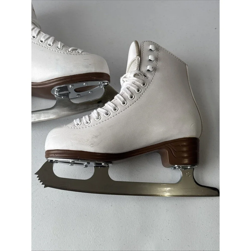 Jackson Excel Figure Ice Skates Mark II 1291 White Kids Size 3.5C - Picture 3 of 16